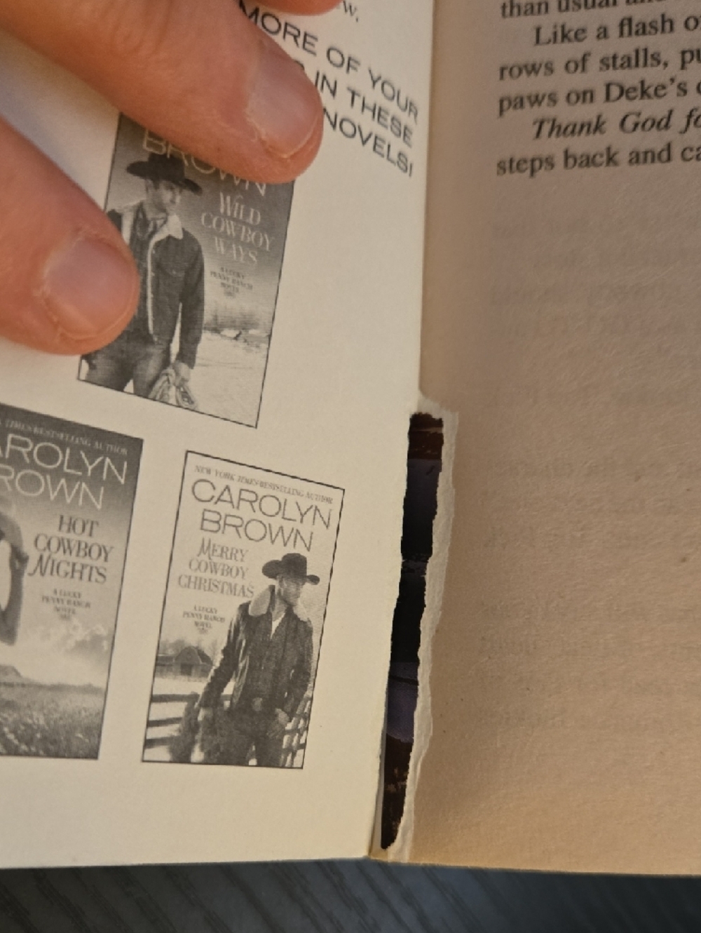 Carolyn Brown 'Wicked Cowboy Charm' Paperback - Blue & Yellow Cover - Picture 3 of 3
